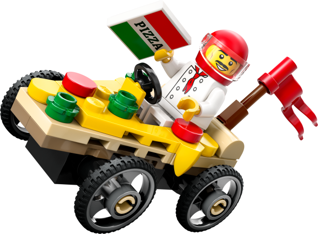 60458 Pizza-auto vastaan  paloauto – kilpa-autopakkaus