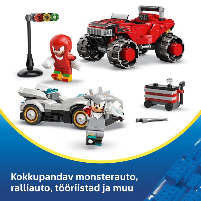 77118 Silver auto pret Knuckles monstru vāģi