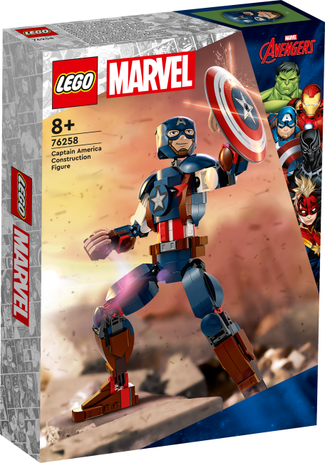 76258 Rakennettava Captain America ‑hahmo