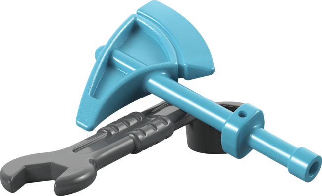 10473 Tuletõrjeauto vooliku ja tuletõrjujaga