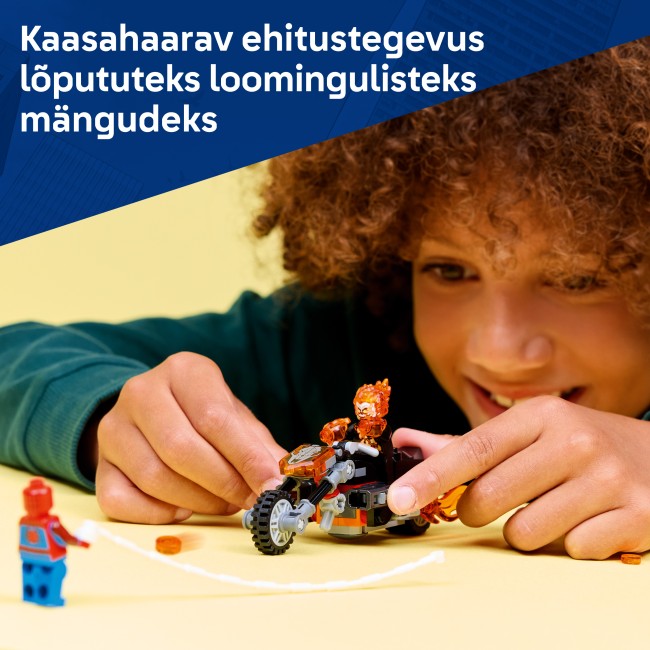 76335 Spider-Man pret Ghost Rider uz motocikla