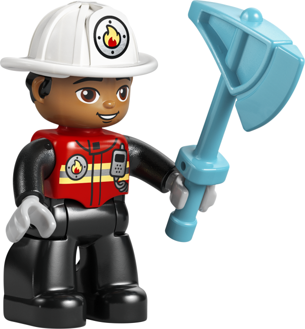 10473 Tuletõrjeauto vooliku ja tuletõrjujaga