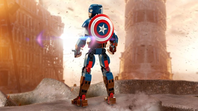 76258 Rakennettava Captain America ‑hahmo