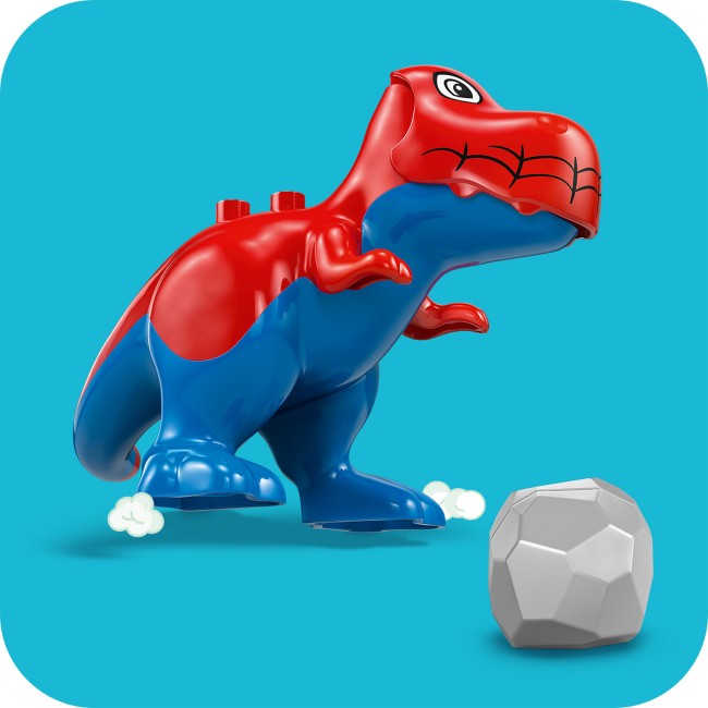 10463 Dinozaurs Spidey-Rex pret Zaļo Goblinu