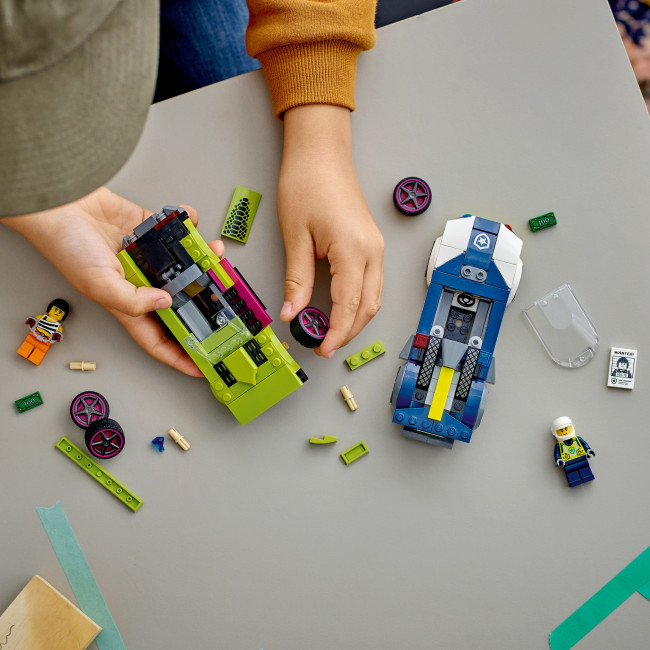 60415 Poliisiauto ja muskeliauton takaa-ajo
