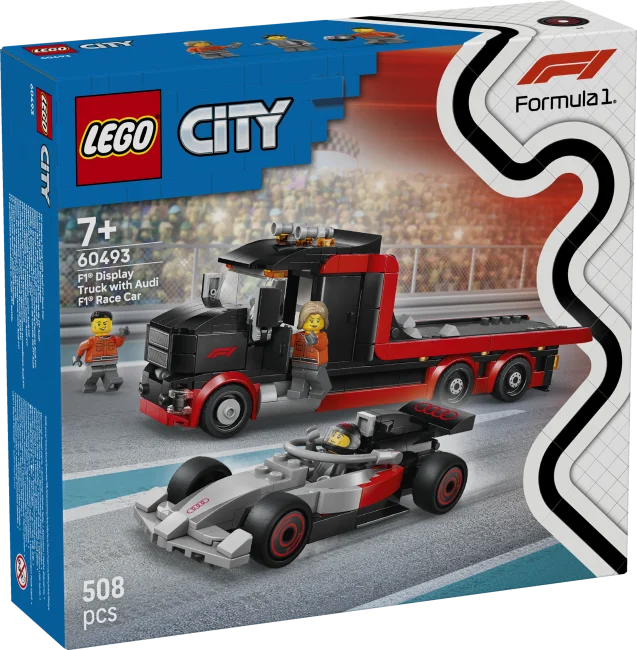 60493 F1®-kuljetusauto ja Audi F1® ‑kilpa-auto