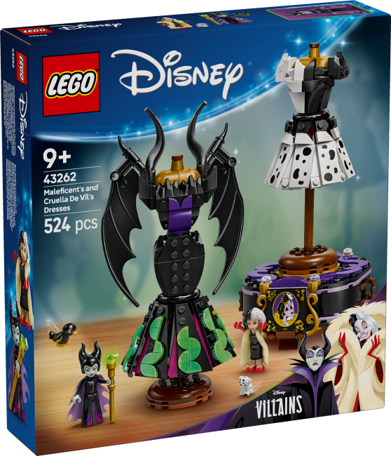 43262 Pahattaren ja Cruella De Vilin mekot