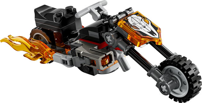 76335 Spider-Man pret Ghost Rider uz motocikla