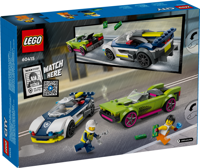 60415 Poliisiauto ja muskeliauton takaa-ajo