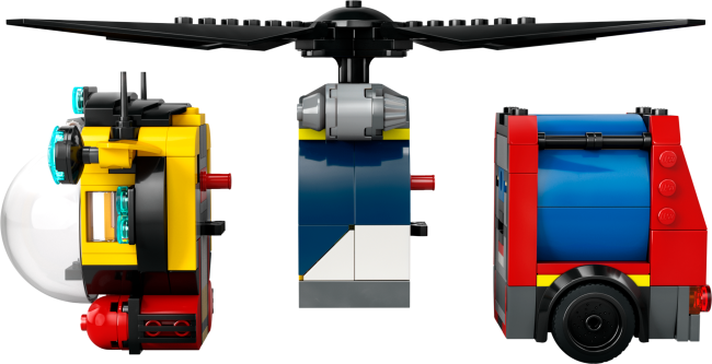 60462 Helikopteri, paloauto ja sukellusvene yhdessä