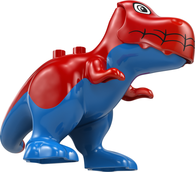 10463 Dinozaurs Spidey-Rex pret Zaļo Goblinu