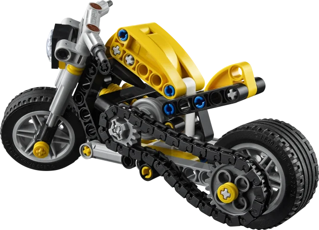 42225 Keltainen moottoripyörä