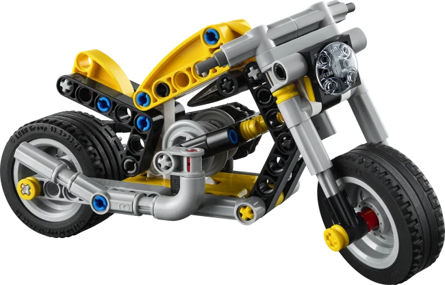 42225 Keltainen moottoripyörä
