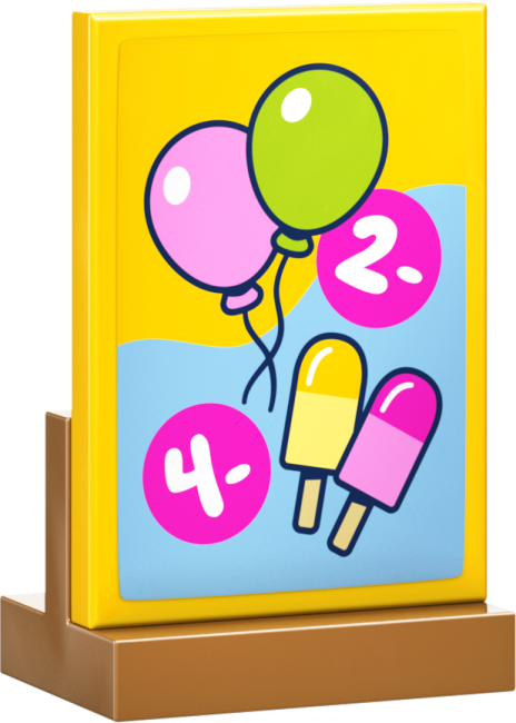 42692 Jäätise- ja õhupallilett