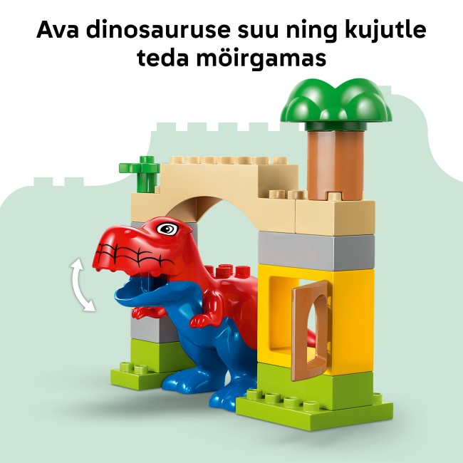 10463 Dinozaurs Spidey-Rex pret Zaļo Goblinu