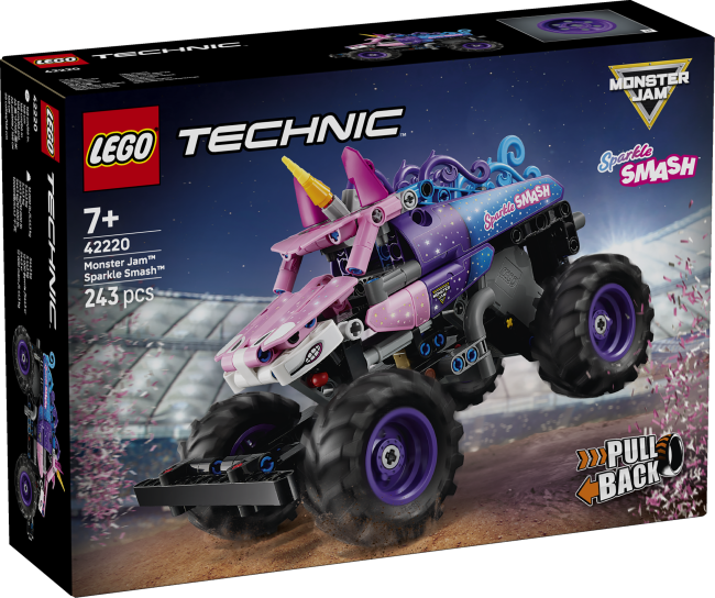 42220 Monster Jam™ Sparkle Smash™ tagasitõmmatav