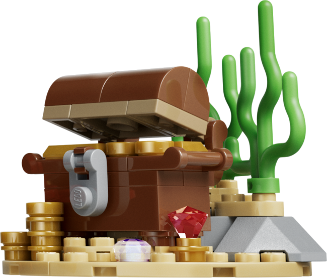 31381 Negantā haizivs ar dārgumu lādi