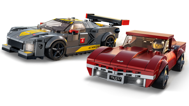 76903 LEGO Speed Champions Chevrolet Corvette C8.R Race Car ja 1968 Chevrolet Corvette