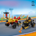 71789 LEGO Ninjago Kain ja Rasin auto- ja motskaritaistelu