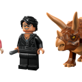 76959 LEGO Jurassic World Triceratopsia tutkimassa
