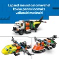 60505 LEGO  City Lidmašīna, avārijas dienesta auto un transportlīdzeklis uz gaisa spilvena