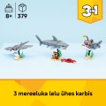31381 LEGO  Creator Negantā haizivs ar dārgumu lādi