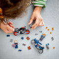 76260 LEGO Super Heroes Musta Lese ja Kapten Ameerika mootorrattad
