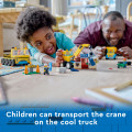 60391 LEGO  City Rakennustyömaan ajoneuvot, nosturi ja purkupallo