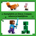 21583 LEGO Minecraft Steve piedzīvojums taigā