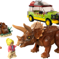 76959 LEGO Jurassic World Triceratopsia tutkimassa