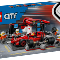 60443 LEGO  City F1®-varikkopysähdys ja varikkomiehistö sekä Ferrari-auto