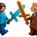 21273 LEGO Minecraft Hornanhenki-kuumailmapallon hyökkäys kylään