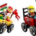 60458 LEGO  City Pizza-auto vastaan  paloauto – kilpa-autopakkaus