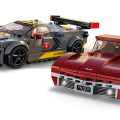 76903 LEGO  Speed Champions Chevrolet Corvette C8.R Race Car ja 1968 Chevrolet Corvette