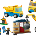 60391 LEGO  City Rakennustyömaan ajoneuvot, nosturi ja purkupallo
